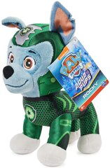 Plīša talismans Paw Patrol Rocky Aqua Pups, 18 cm cena un informācija | Mīkstās (plīša) rotaļlietas | 220.lv