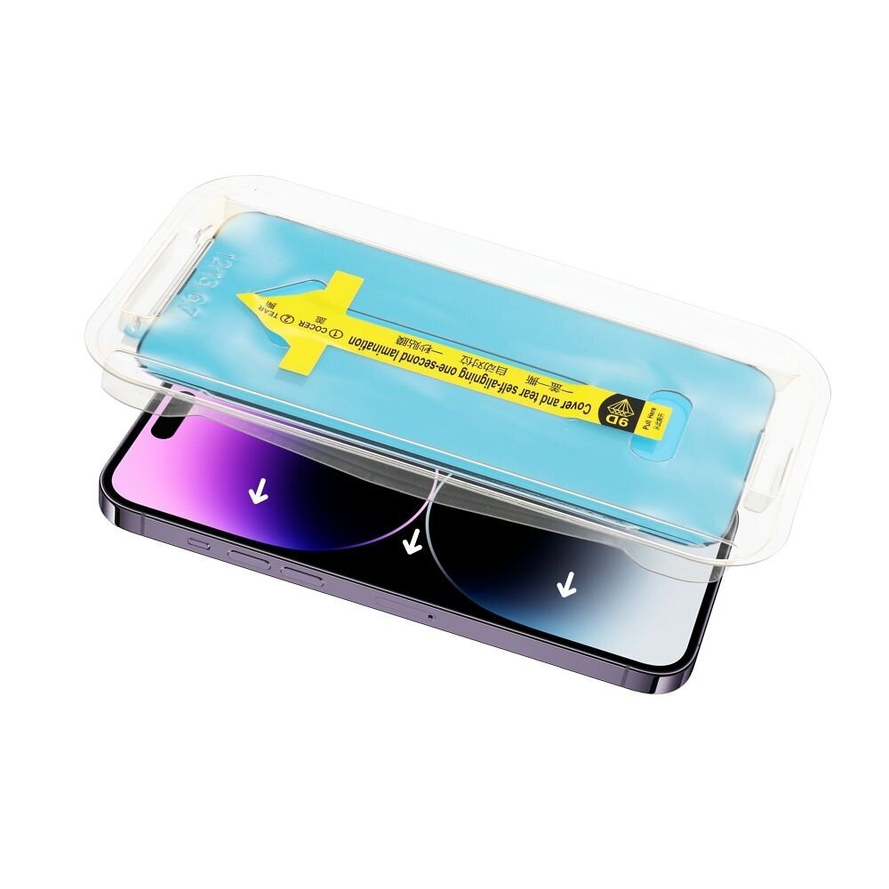 Aizsargstikls Full Glue (5D) priekš iPhone 13 Pro Max / 14 Plus (6,7") cena un informācija | Ekrāna aizsargstikli | 220.lv