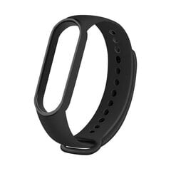 Sport Silikona Siksniņa priekš Xiaomi Mi Band 5/6/7 - Melns цена и информация | Аксессуары для смарт-часов и браслетов | 220.lv