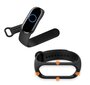 Sport Silikona Siksniņa priekš Xiaomi Mi Band 5/6/7 - Melns cena un informācija | Viedpulksteņu un viedo aproču aksesuāri | 220.lv