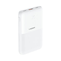 PowerBank VEGER S12 - 10 000mAh LCD QC3.0 PD 20W - Белый цена и информация | Зарядные устройства Power bank | 220.lv