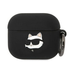 Karl Lagerfeld 3D Nft Choupette для AirPods 3, черный цена и информация | Аксессуары для наушников | 220.lv