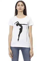 TRUSSARDI ACTION Sieviešu T-krekls. Krāsa balta.100% kokvilna cena un informācija | T-krekli sievietēm | 220.lv