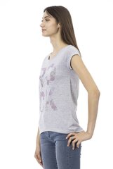 TRUSSARDI ACTION Sieviešu T-krekls. Krāsa pelēka.100% kokvilna cena un informācija | T-krekli sievietēm | 220.lv