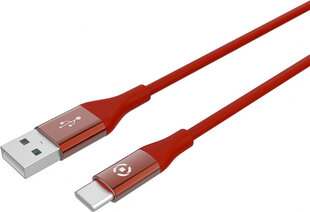 Celly Kabelis Micro USB Celly USBTYPECCOLORRD Sarkans 1 m cena un informācija | Savienotājkabeļi | 220.lv