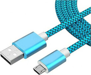 Wirboo USB to mikro USB kabelis Wirboo W607 Zils 2,5 m cena un informācija | Savienotājkabeļi | 220.lv