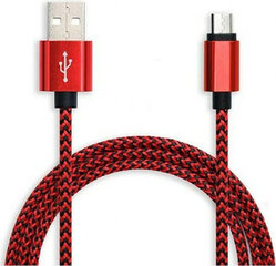 Wirboo USB to mikro USB kabelis Wirboo W606 Sarkans 2,5 m cena un informācija | Savienotājkabeļi | 220.lv