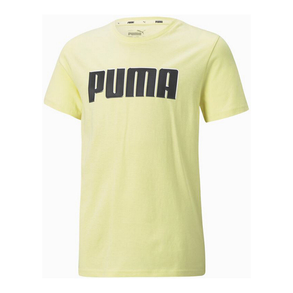 Krekls ar Īsām Piedurknēm Bērniem Puma Alpha Graphic Dzeltens cena un informācija | Zēnu krekli | 220.lv