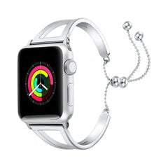 Aproce priekš Apple Watch – Sudrabs 38/40/41mm cena un informācija | Viedpulksteņu un viedo aproču aksesuāri | 220.lv