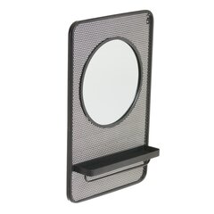 Настенное зеркало 53 x 14 x 80 cm Стеклянный Чёрный Металл цена и информация | Зеркала | 220.lv