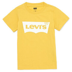Детский Футболка с коротким рукавом Levi's Batwing Жёлтый цена и информация | Рубашки для мальчиков | 220.lv