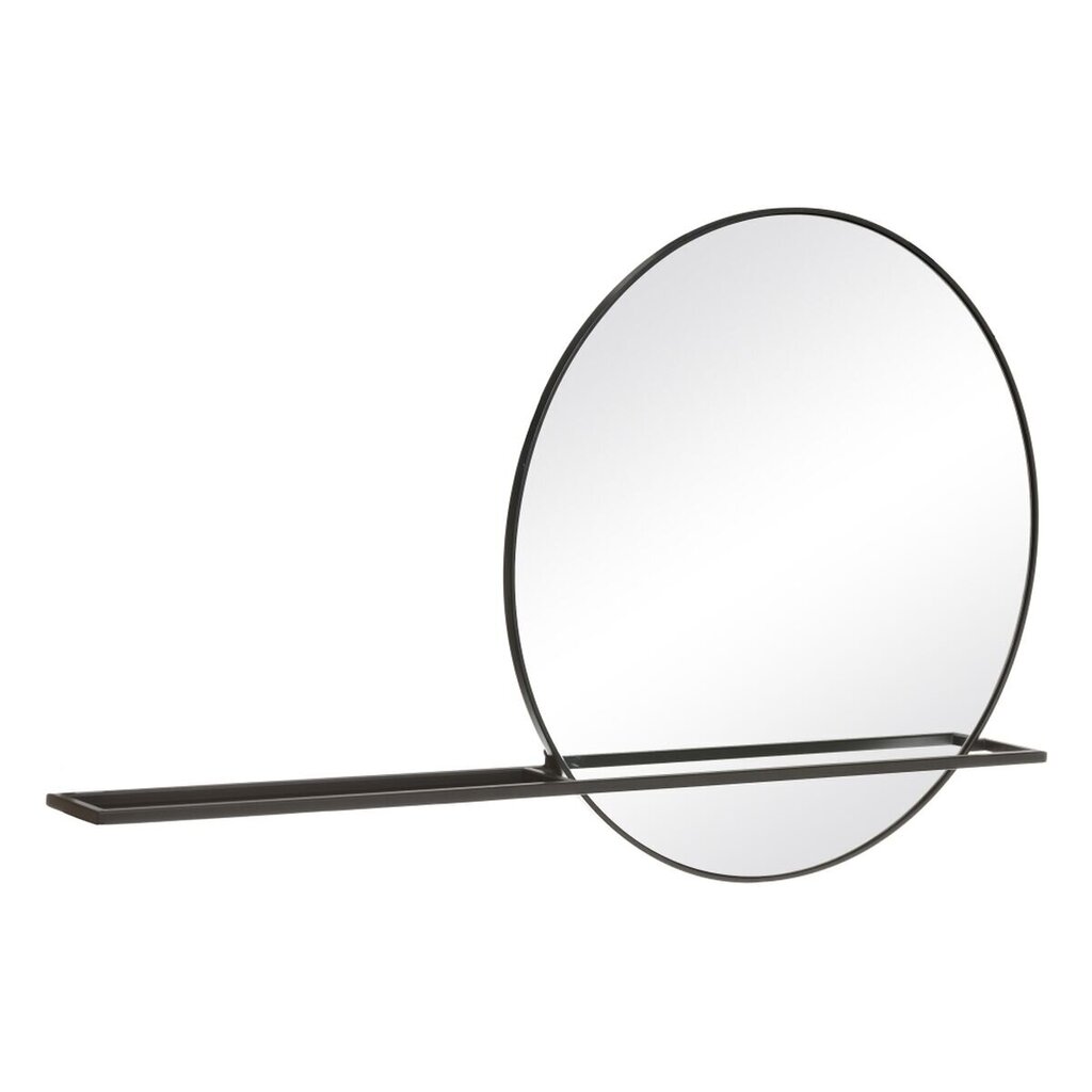 Sienas Spogulis 120 x 10 x 70 cm Stikls Melns Metāls цена и информация | Spoguļi | 220.lv