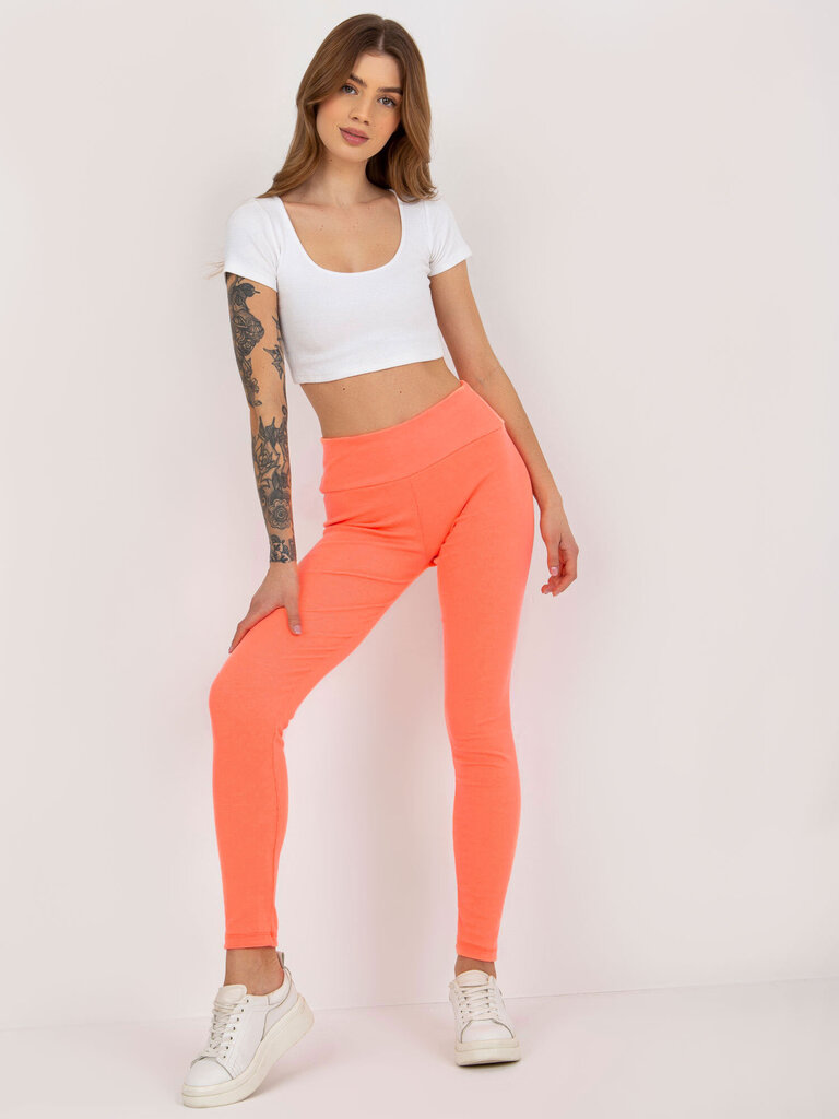 Sieviešu Fluo Orange Leggings legingi цена и информация | Sporta apģērbs sievietēm | 220.lv