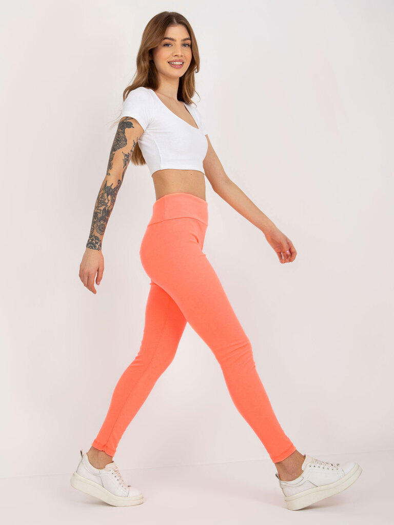 Sieviešu Fluo Orange Leggings legingi цена и информация | Sporta apģērbs sievietēm | 220.lv