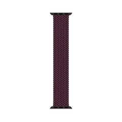 Плетёный Монобраслет - Темно-вишневый 42/44/45/49мм M цена и информация | Аксессуары для смарт-часов и браслетов | 220.lv