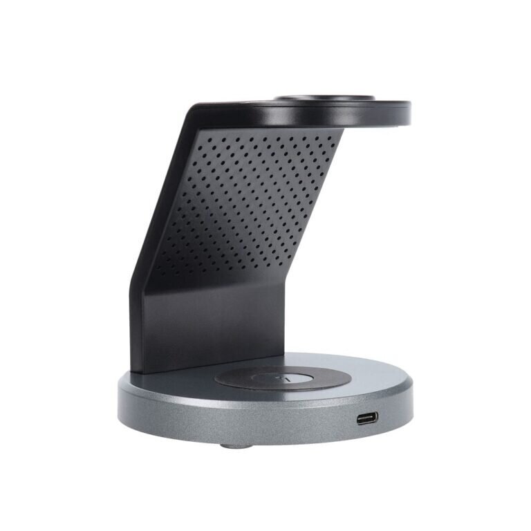 Forcell 3in1 MagSafe bezvadu lādētājs iPhone + Apple Watch + AirPods (15W) - Melns цена и информация | Lādētāji un adapteri | 220.lv