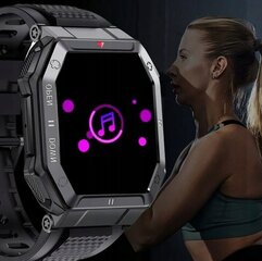 Черные мужские умные часы K55 цена и информация | Смарт-часы (smartwatch) | 220.lv