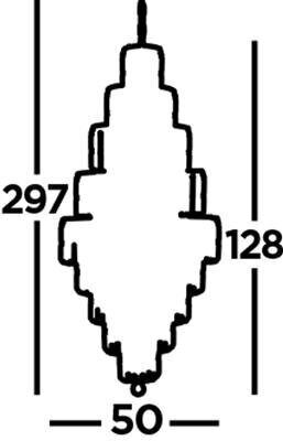 Searchlight piekaramais gaismeklis Empire 1500CC cena un informācija | Lustras | 220.lv