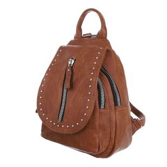 светло-коричневый женский рюкзак с принтом цена и информация | Женские сумки | 220.lv