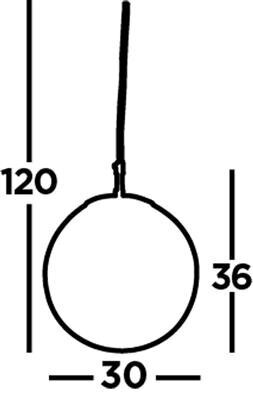 Searchlight piekaramais gaismeklis Atom 6077 cena un informācija | Piekaramās lampas | 220.lv