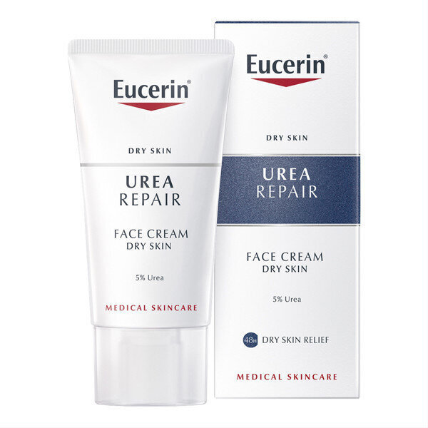 Eucerin 5% dienas krēms sausai ādai 50ml cena un informācija | Sejas krēmi | 220.lv