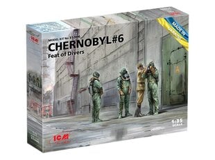 Līmējošais modelis ICM 35906 Chernobyl #6 Feat of Divers (3 figures) 1/35 цена и информация | Склеиваемые модели | 220.lv