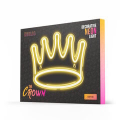 Forever Light neona sienas gaismeklis Plei Crown NNE12 cena un informācija | Sienas lampas | 220.lv