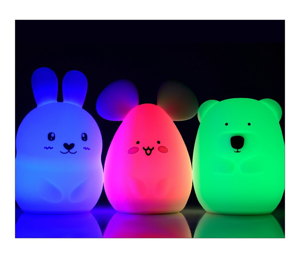 Severno bērnu galda lampa Rabbit LED USB cena un informācija | Lampas bērnu istabai | 220.lv