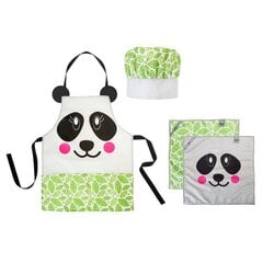 Līnija panda kids: bērnu virtuves komplekts Panda цена и информация | Кухонные полотенца, рукавицы, фартуки | 220.lv