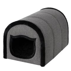 Лежак-домик Doggy, 40 х 29 см, темно-серый цена и информация | Лежаки, домики | 220.lv