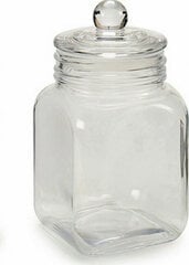 Vivalto Burka Hermētiski slēgts Caurspīdīgs Stikls 1,2 L 11 x 19,5 x 11 cm (24 gb.) cena un informācija | Trauki pārtikas uzglabāšanai | 220.lv