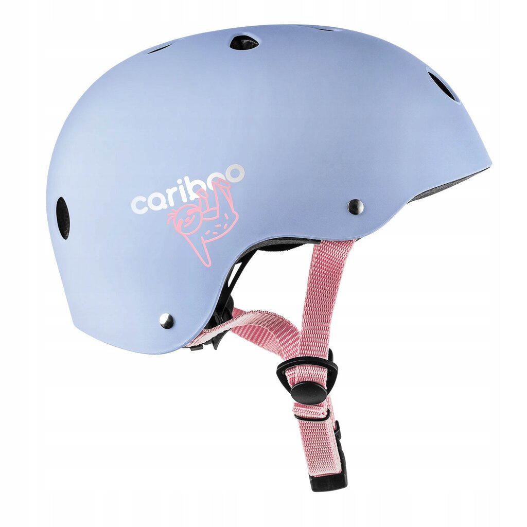 Bērnu velosipēda ķivere Cariboo, lillā ar rozā cena un informācija | Ķiveres | 220.lv