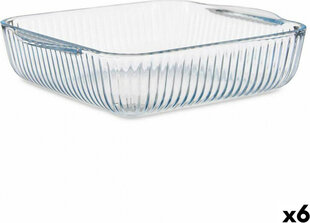 Vivalto Trauks cepšanai Caurspīdīgs Borosilikāta glāze 21,5 x 6 x 25,2 cm (6 gb.) цена и информация | Формы, посуда для выпечки | 220.lv
