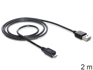 Delock Cable EASY-USB 2.0-A male > Micro USB 2.0 male 2 m cena un informācija | Kabeļi un vadi | 220.lv