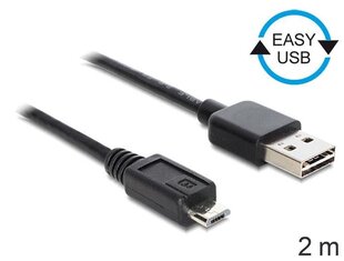 Delock Cable EASY-USB 2.0-A male > Micro USB 2.0 male 2 m cena un informācija | Kabeļi un vadi | 220.lv