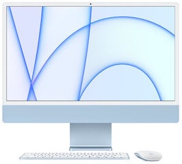 iMac 2021 Retina 4.5K 24" - M1 7C GPU / 8GB / 256 SSD (Atjaunināts, stāvoklis kā jauns) cena un informācija | Stacionārie datori | 220.lv