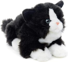 Плюшевый котёнок с голосом, чёрно-белый, 20 см цена и информация | Мягкие игрушки | 220.lv