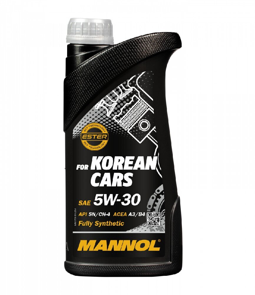 Motoreļļa Mannol 7713 for Korean Cars 5W-30, 1 l cena un informācija | Motoreļļas | 220.lv