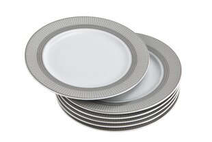 6 deserta šķīvju komplekts 17cm Amaro Silver цена и информация | Посуда, тарелки, обеденные сервизы | 220.lv