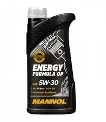 Масло моторное Mannol 7701-1 Energy Formula OP 5w30, 1л цена и информация | Моторное масло | 220.lv