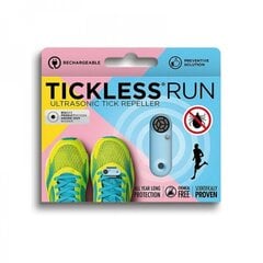 Tickless Run ultraskaņas repelenta ierīce, zila цена и информация | Средства от комаров и клещей | 220.lv