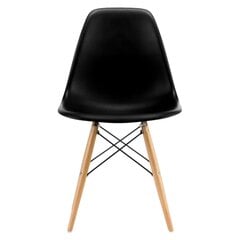 4 DSW Viking krēslu komplekts, 44 x 46 x 81, melns cena un informācija | Virtuves un ēdamistabas krēsli | 220.lv