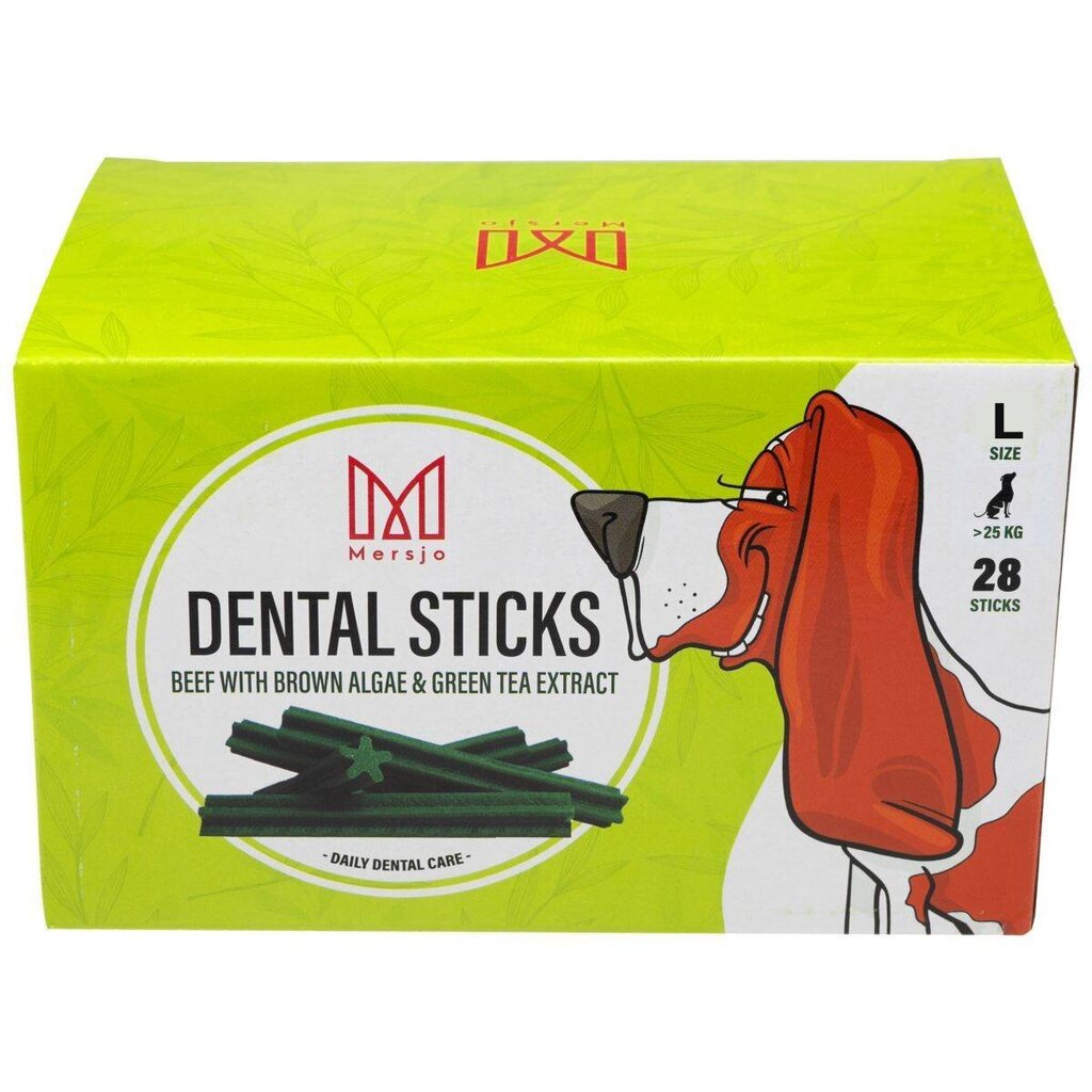 Zobu uzkoda suņiem Dental Sticks L (līdz 25kg) 28 gab. цена и информация | Gardumi suņiem | 220.lv