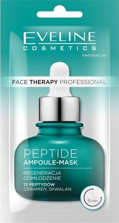 Eveline Face Therapy Professional PEPTIDE maska-ampula 8ml цена и информация | Sejas maskas, acu maskas | 220.lv