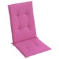 vidaXL dārza krēslu matrači, 2 gab., 120x50x3 cm, audums, rozā cena un informācija | Krēslu paliktņi | 220.lv