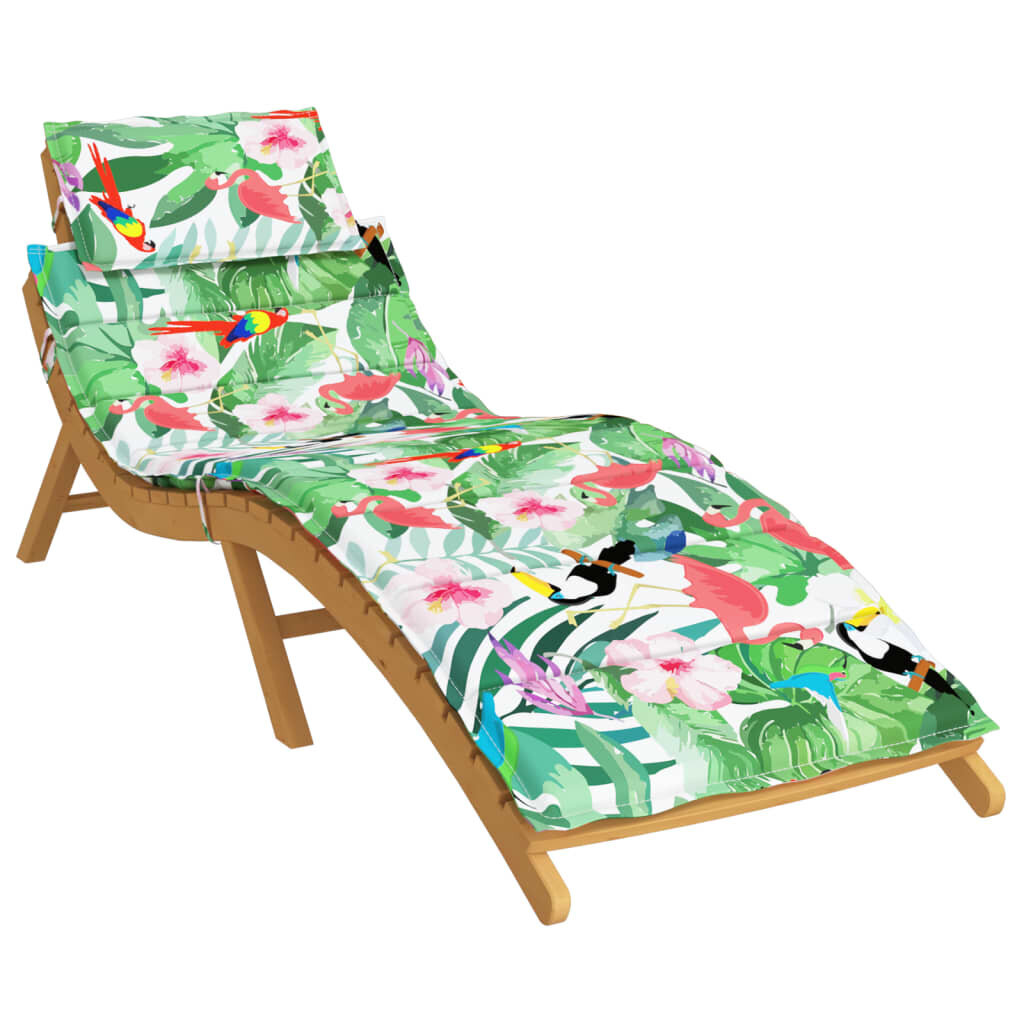 vidaXL sauļošanās krēsla matracis, krāsains audums cena un informācija | Krēslu paliktņi | 220.lv