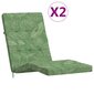 vidaXL krēslu spilveni, 2 gab., oksforda audums, lapu apdruka cena un informācija | Krēslu paliktņi | 220.lv