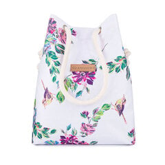 Balta sieviešu somiņa ar ziedu apdruku Zagatto цена и информация | Куинн | 220.lv