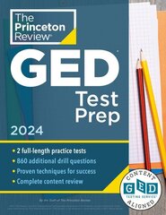 Princeton Review GED Test Prep, 2024: 2 Practice Tests plus Review & Techniques plus Online Features 2024 цена и информация | Книги для подростков  | 220.lv