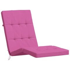 vidaXL dārza krēslu spilveni, 2 gab., oksforda audums, rozā cena un informācija | Krēslu paliktņi | 220.lv